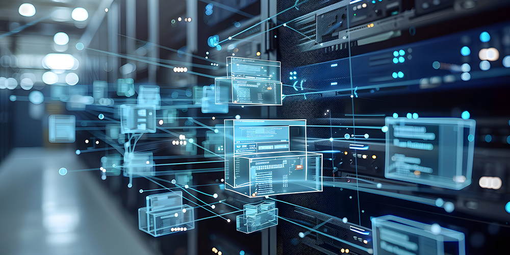 bevault-phased-flexible-data-migration-visualization Arrow showing active data flowing into a new system while historical records stay safely archived.